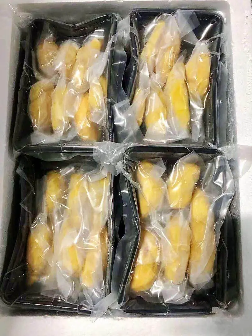盒装真空包装冷冻榴莲肉